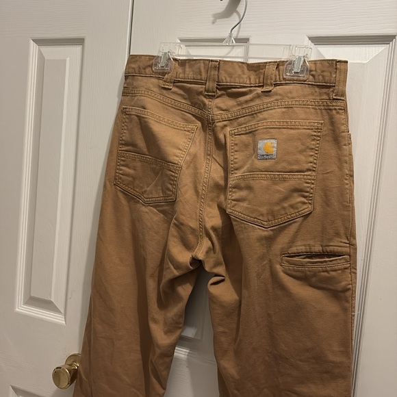 Carhartt Tan Relaxed Fit Work Pants 34x32 - Picture 4 of 8